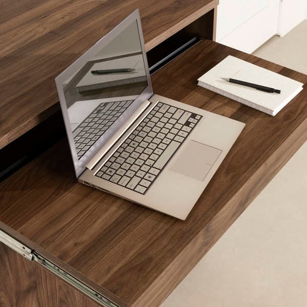 South Shore Flam Natural Walnut Multi-Function Secretary Desk