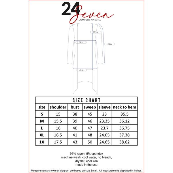 Plus Size 24/7 Comfort Apparel Elbow Sleeve Cardigan