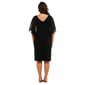 Petite Connected Apparel Capelet Rhinestone Trim Sheath Dress - image 2
