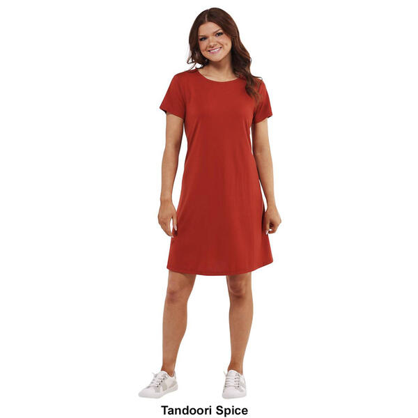 Womens Architect&#174; Short Sleeve Solid A-Line Dress