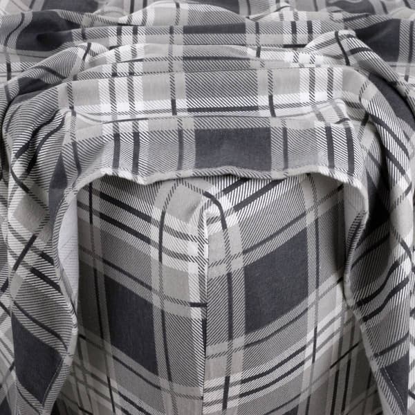 Kathy Ireland 100% Turkish Cotton Flannel Eden Plaid Sheet Set