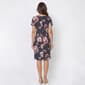Womens Robbie Bee Short Sleeve Floral Dot Sarong Sheath Dress - image 2