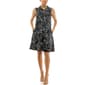 Womens Nina Leonard Sleeveless Floral Crepe Polo Dress - image 1