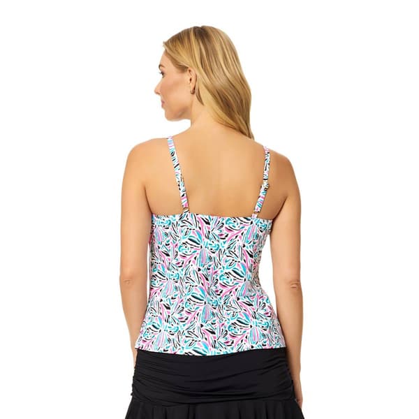 Womens Leilani Kaia Cove Cali Abstract Tankini Swim Top
