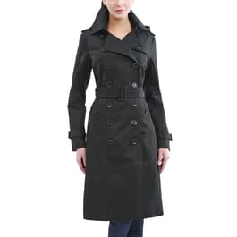 Womens BGSD Waterproof Classic Hooded Long Trench Coat