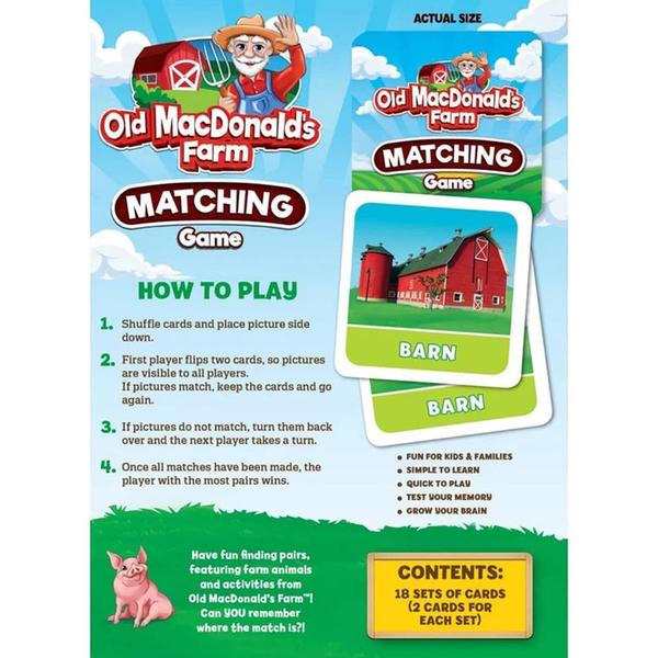 MasterPieces Old McDonald''s Farm Matching Game