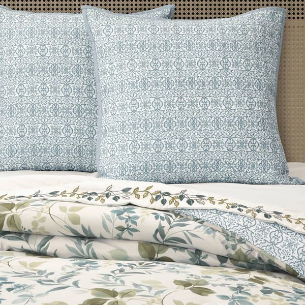 Royal Court Evergreen Blue Euro Sham