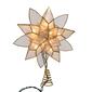 Kurt Adler UL 10-Light Gold Tin Double Point Capiz Star Treetop - image 4