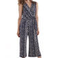 Womens Connected Apparel Sleeveless Print Side Tie Jumpsuit - image 3