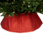 Northlight Shiny Red Fabric Hexagonal Christmas Tree Collar - image 6