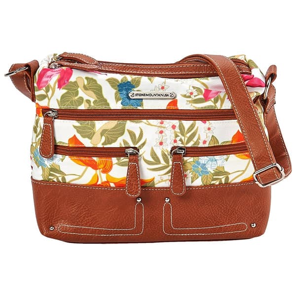 Stone Mountain Tropic Garden Canvas Hobo - image 