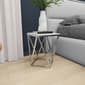 9th & Pike® Silver Marble and Stainless Steel Modern Accent Table - image 7