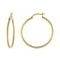 14kt. Gold over Silver-Plated 35mm Tube Hoop Earrings - image 1