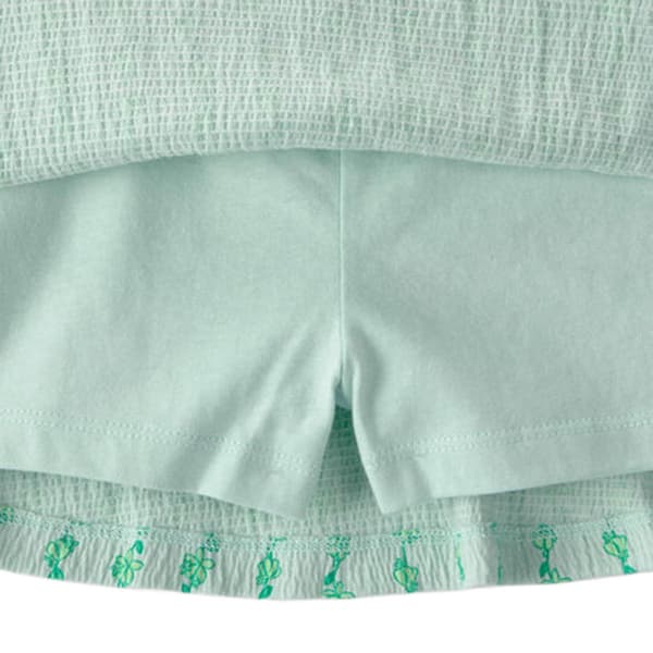Toddler Girl Carter''s Green Vine Top and Skort Set
