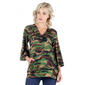 Plus Size 24/7 Comfort Apparel Oversized Camo Maternity Hoodie - image 1