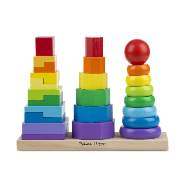 Melissa &amp; Doug® Geometric Stacker Building Set