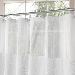 Awesome Home Starburst Crinkle Snap-In Liner Shower Curtain