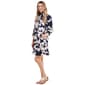 Womens Emma & Michele Long Sleeve Floral Ruffle Hem Shirtdress - image 4