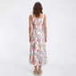 Womens Absolutely Famous Sleeveless Square Neck Floral Midi Dress - image 3