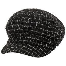 Womens Madd Hatter Tweed Newsboy Cap
