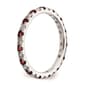 Pure Fire 14kt. White Gold Lab Created Ruby Eternity Band - image 4