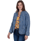 Petite Ruby Rd. Game of Luxe Quilted Floral Denim Jacket - image 3