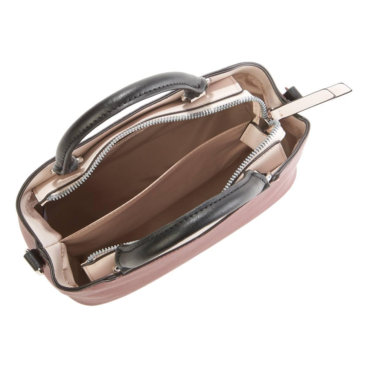 Nine West Borsa A Tracolla Elona: Satchel In Finta Pelle Marrone Chiaro, Design Minimalista - 3