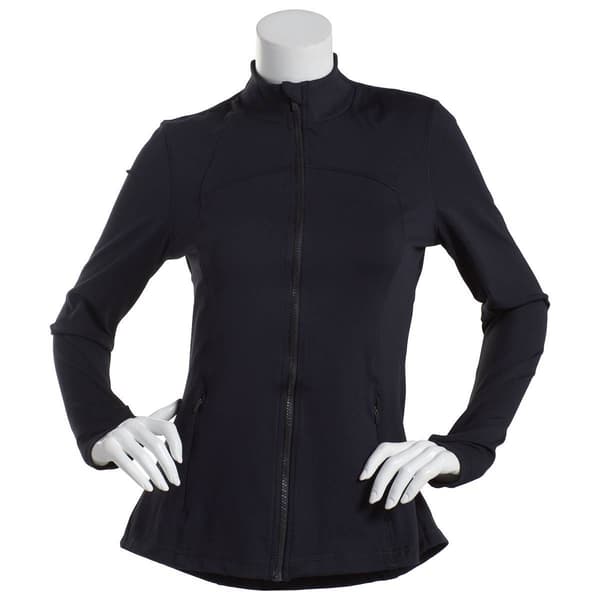 Womens Spyder Full Zip Mock Neck Yoga Jacket - image 