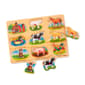 Melissa &amp; Doug® 8pc. Farm Sound Wooden Peg Puzzle - image 3