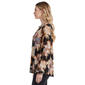 Plus Size Zac & Rachel Long Sleeve 1/2 Zip Floral Blouse - image 3