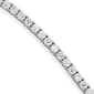 Sterling Silver 7in. Cubic Zirconia Bracelet - image 1