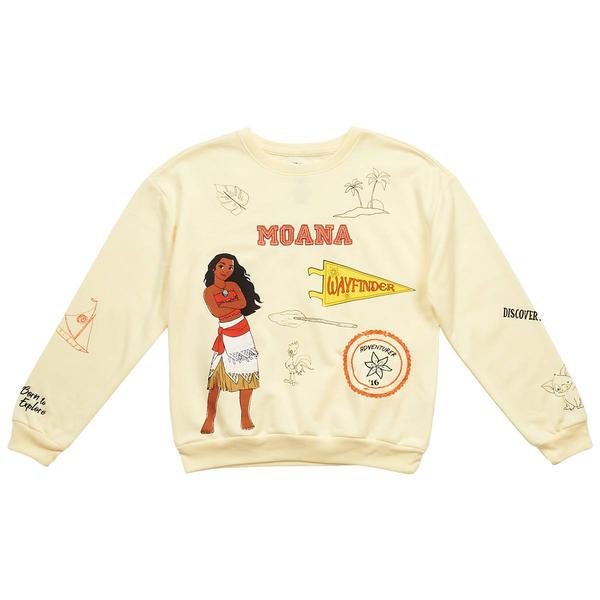 Girls (7-16) Disney Long Sleeve Moana Embroidered Sweatshirt - image 