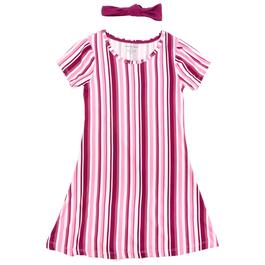 Girls &#40;7-16&#41; Love Republic Short Sleeve Stripe Knit Dress