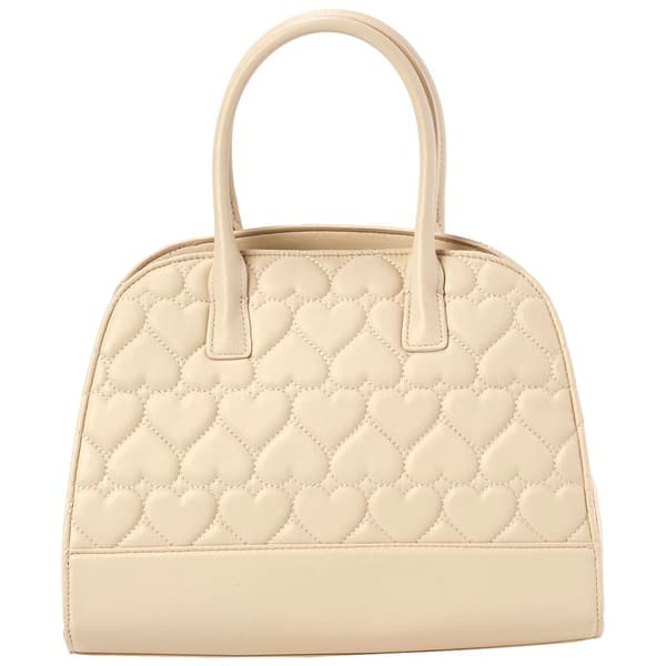 Betsey Johnson Heart Quilted Satchel