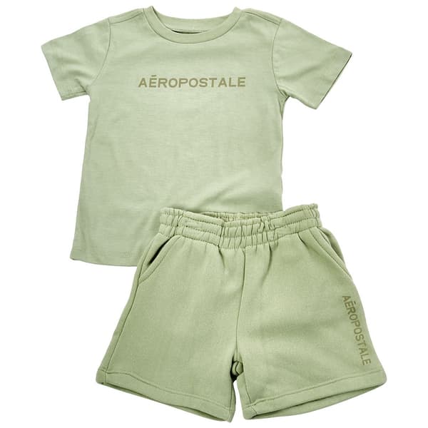 Toddler Boy Aeropostale Shirt And Shorts Set - Desert Sage - image 