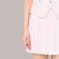 Womens Cece Tweed Frayed Hem Mini Slim Skirt - image 4