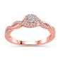 Eternal Promise&#40;tm&#41; 10kt. Rose Gold Twisted Promise Ring - image 1