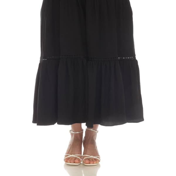 Womens White Mark Scoop Neck Tiered Maxi Dress