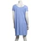 Womens Charmour Short Sleeve Daisy Scoop Neck Nightshirt - image 3