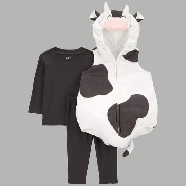 Baby Unisex &#40;3-18M&#41; Carter''s&#40;R&#41; 3pc. Cow Halloween Costume Set - image 