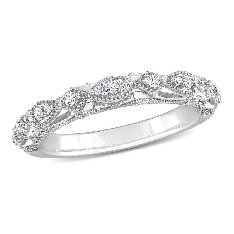 Gemstone Classics(tm) 10kt. White Gold Lab Created Sapphire Ring