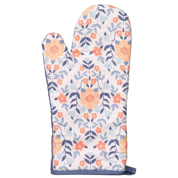 Ritz Diamond & Floral Oven Mitt - image 