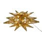 Kurt Adler Pre-Lit Twinkling LED Gold Starburst Tree Topper - image 5