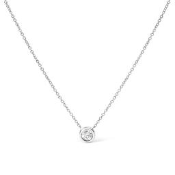 Haus of Brilliance 10kt. White Gold 1/2ctw. Diamond Round Pendant