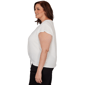 Plus Size Emaline Verde Grove II Cap Sleeve Tie Front Blouse - image 3