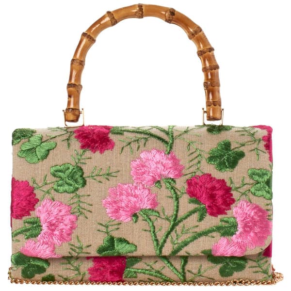 D''Margeaux® Embroidered Floral Evening Bag - image 