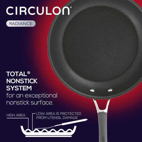 Circulon&#174; Radiance 12in. Hard-Anodized Non-Stick Deep Fry Pan