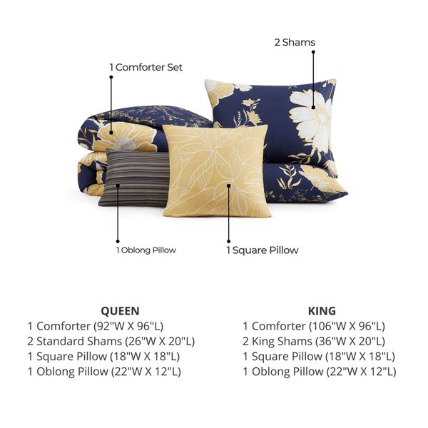 Bebejan® Sunglow Sateen 5pc. Reversible Comforter Set