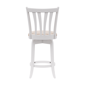 HH2 Home Savana White Wood Swivel Counter Height Stool - image 5