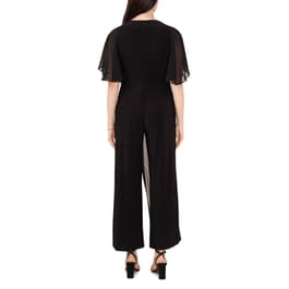 Womens MSK Asymmetric Capelet Solid Jumpsuit